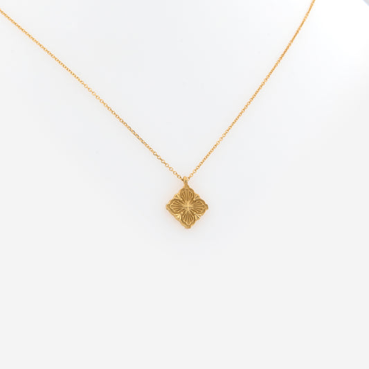 Cross Four-Leaf Clover Necklace