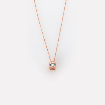 Solitaire Lab Grown Diamond Necklace