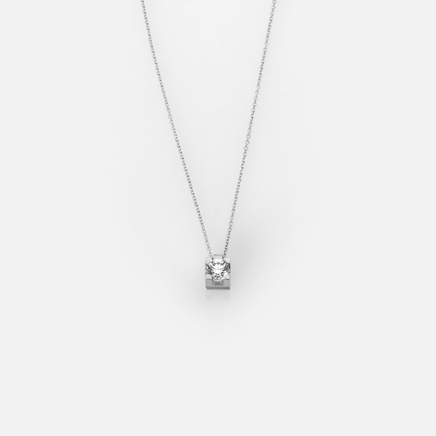 Solitaire Lab Grown Diamond Necklace