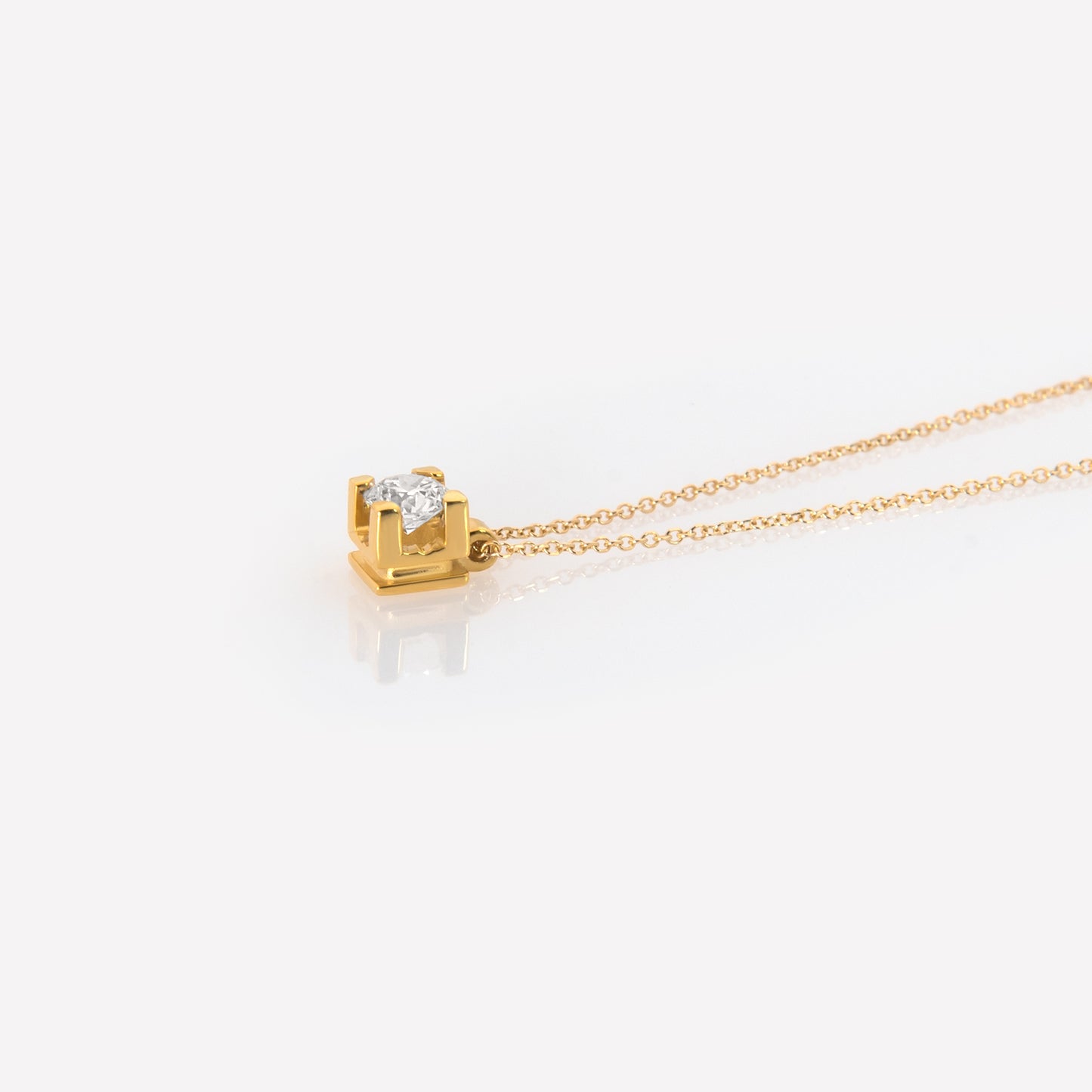 Solitaire Lab Grown Diamond Necklace