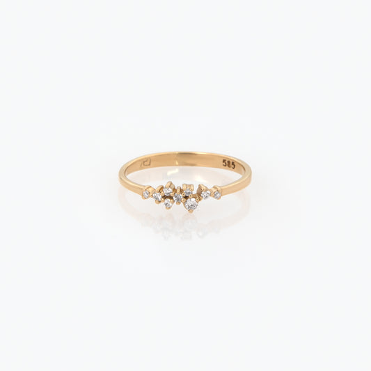 Diamond Cluster Ring