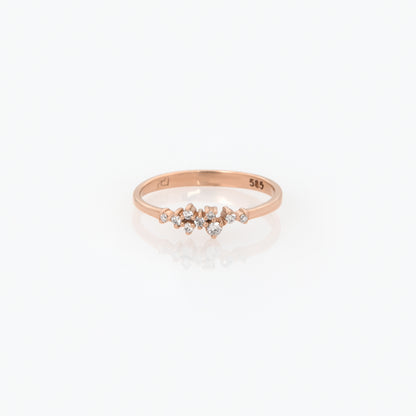 Diamond Cluster Ring