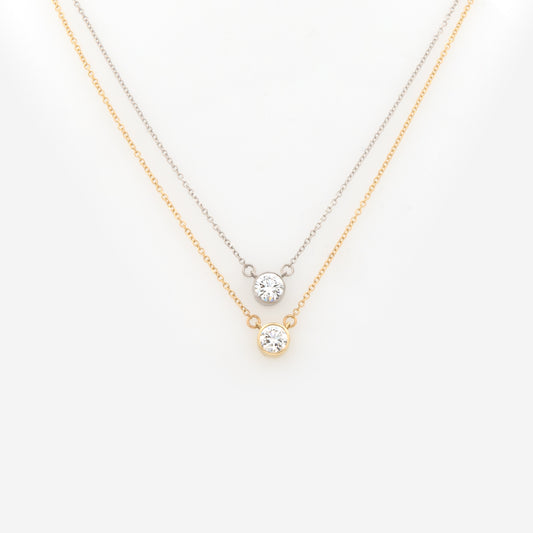 Lab Grown Diamond Solitaire Necklace