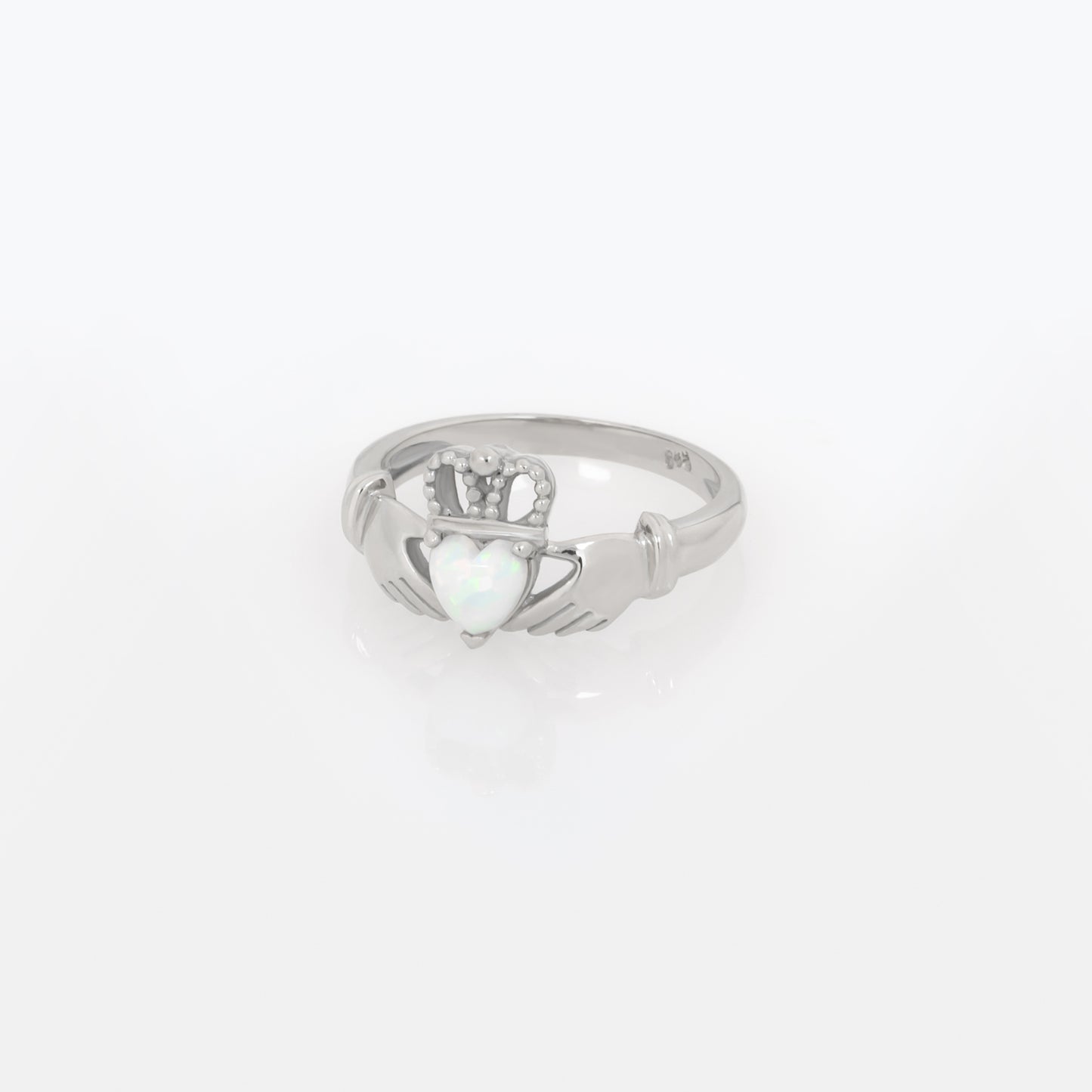 Claddagh Celtic Opal Ring