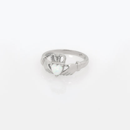 Claddagh Celtic Opal Ring
