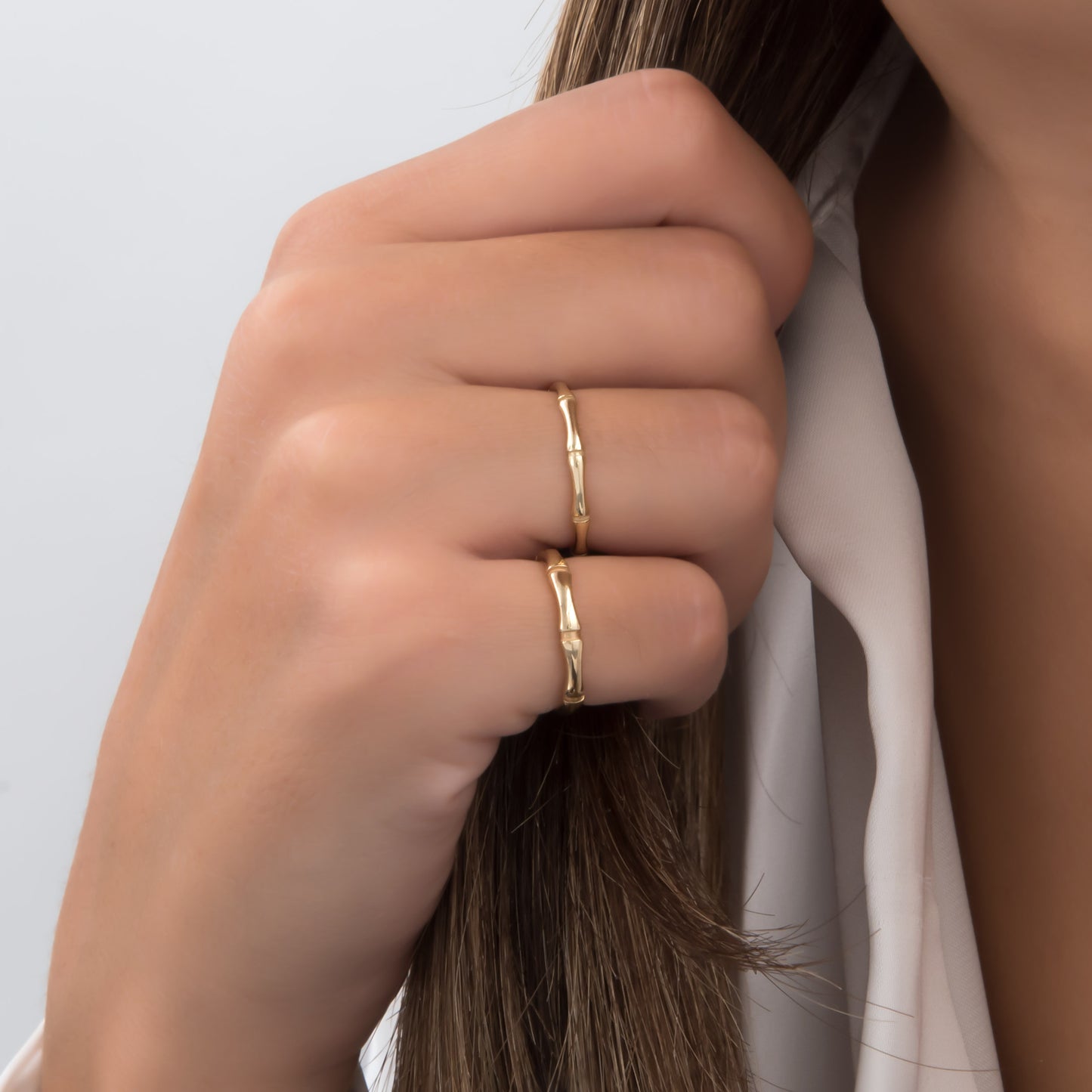 Gold Bamboo Ring
