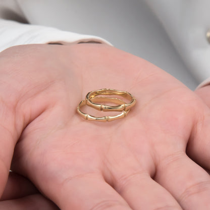 Gold Bamboo Ring