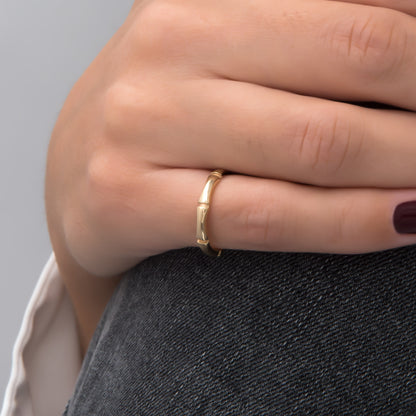 Gold Bamboo Ring