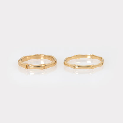 Gold Bamboo Ring
