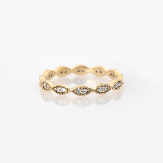 Milgrain Diamond Ring