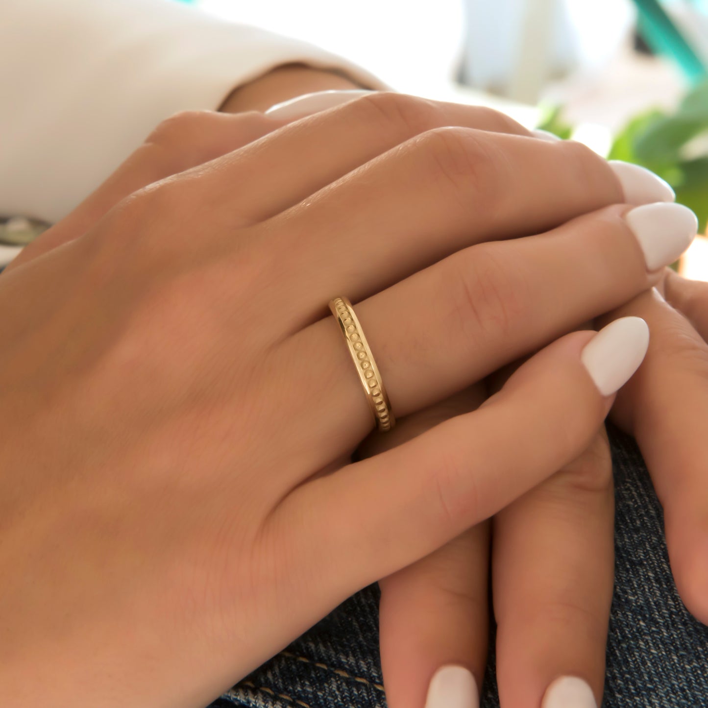 Milgrain Band Ring 3mm