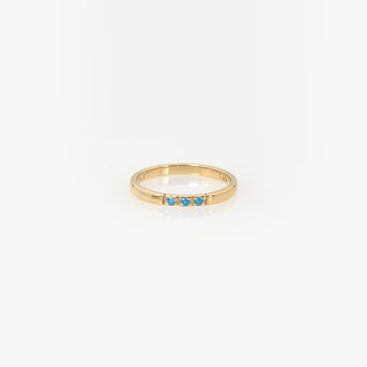 Delicate Birthstone Ring with 3-5-7 Gems