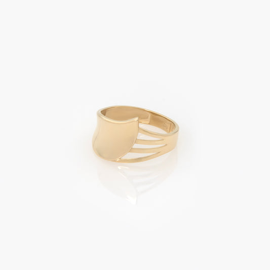 Leaf Ring with Modern Cutout Design