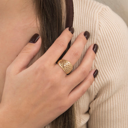 Dome Chunky Filigree Ring