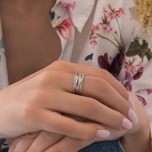 Silver Dome Statement Ring