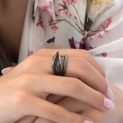 Silver Dome Statement Ring