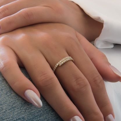 Bypass Gemstone Ring