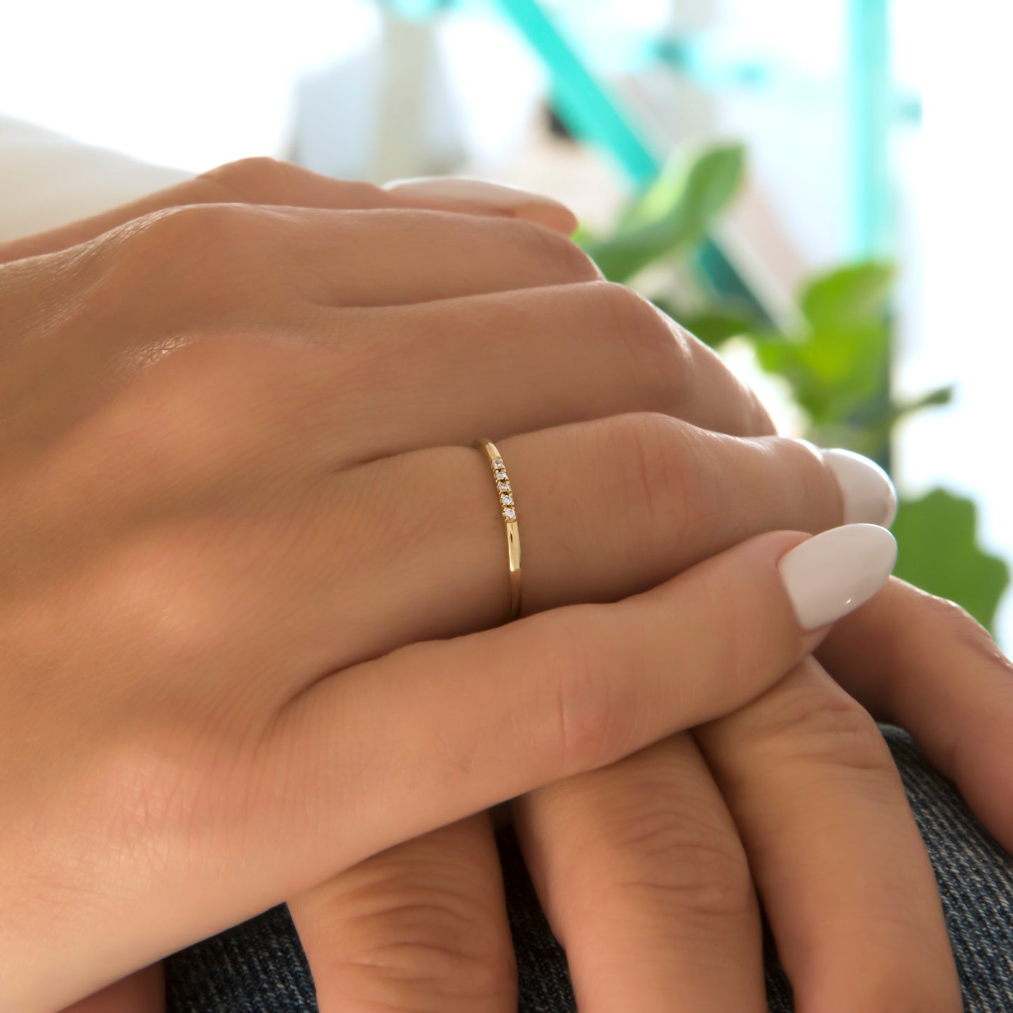 Diamond Dainty Ring 1.2mm