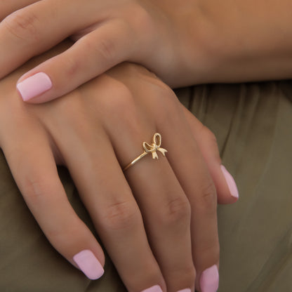 Delicate Bow Ring