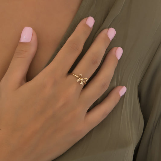 Delicate Bow Ring