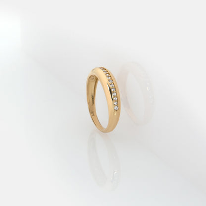 Dome Sparkle Line Ring