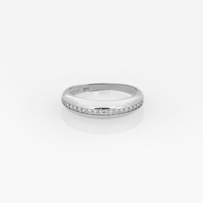 Dome Sparkle Line Ring