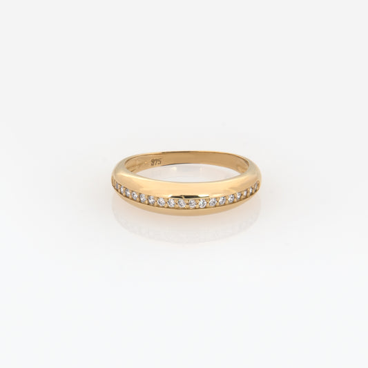 Dome Sparkle Line Ring