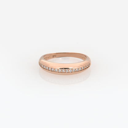 Dome Sparkle Line Ring