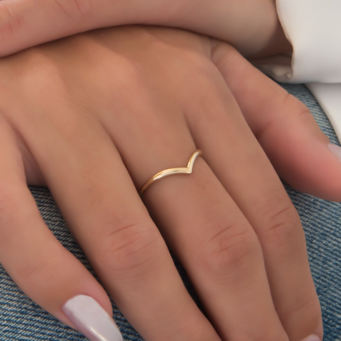 Dainty V-Shaped Ring