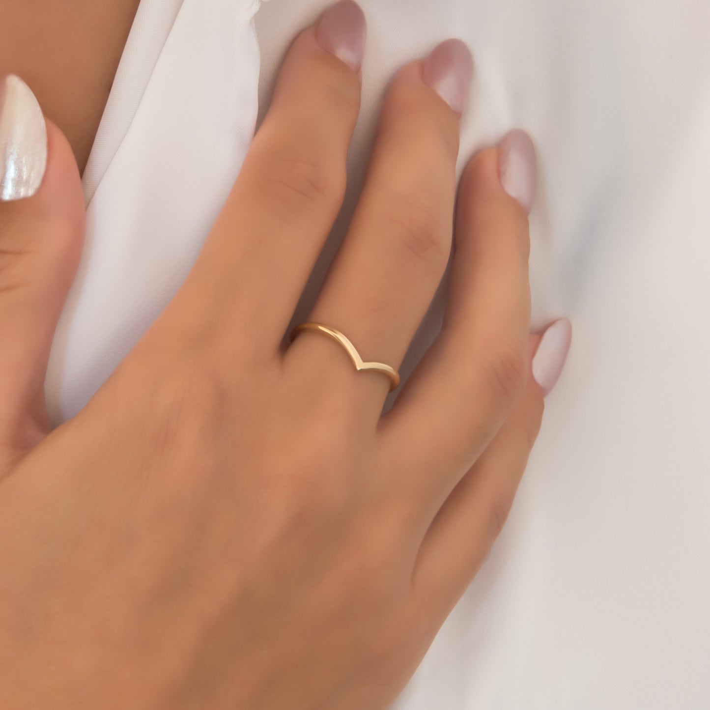 Dainty V-Shaped Ring