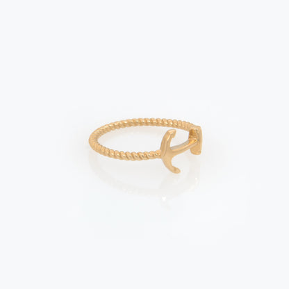 Textured Band Anchor Ring