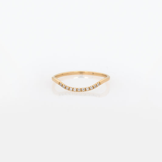Wave Stackable Gemstone Ring