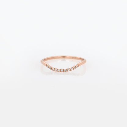 Wave Stackable Gemstone Ring