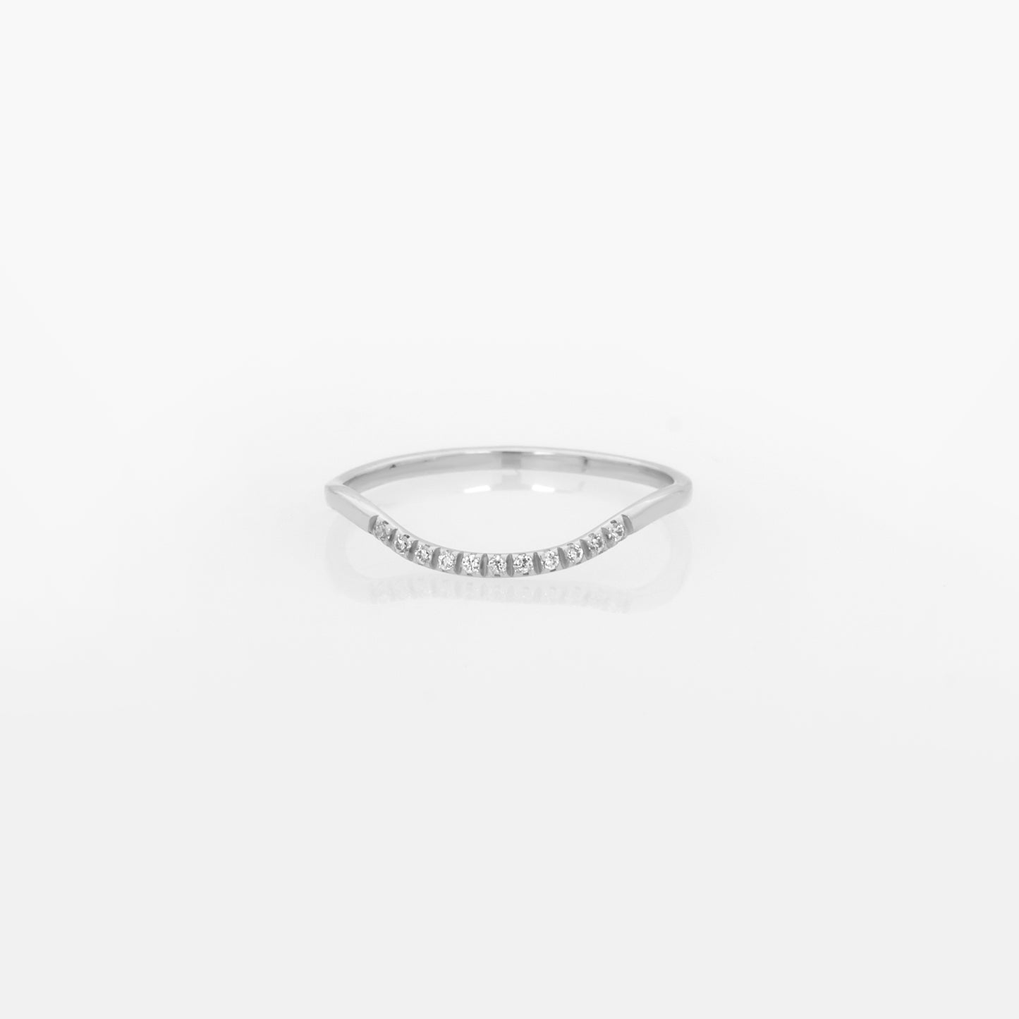 Wave Stackable Gemstone Ring