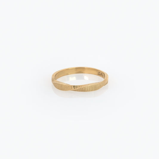 Mobius Diamond Cut Textured Ring