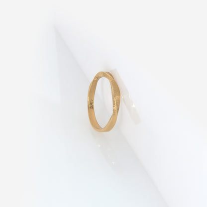 Mobius Diamond Cut Textured Ring