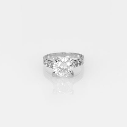 Luxury Gold Solitaire Ring
