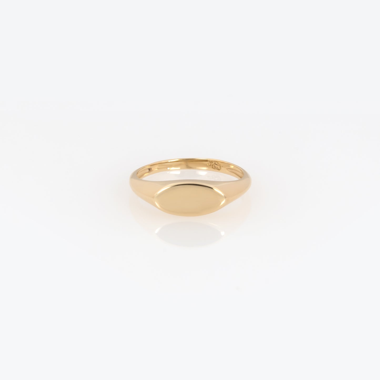 Personalized Signet Oval Ring