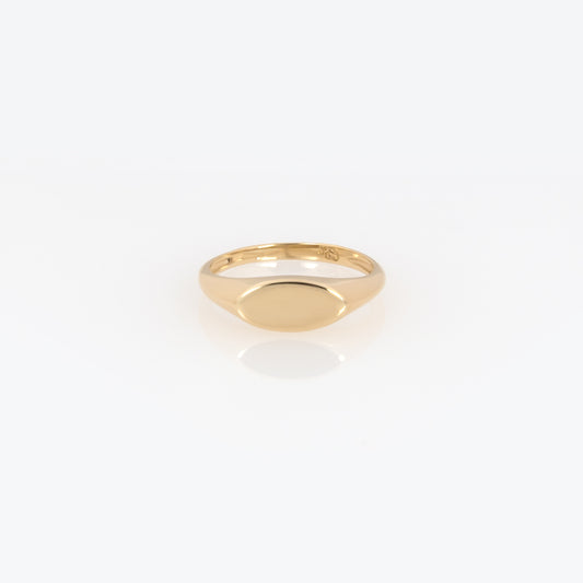 Personalized Signet Oval Ring