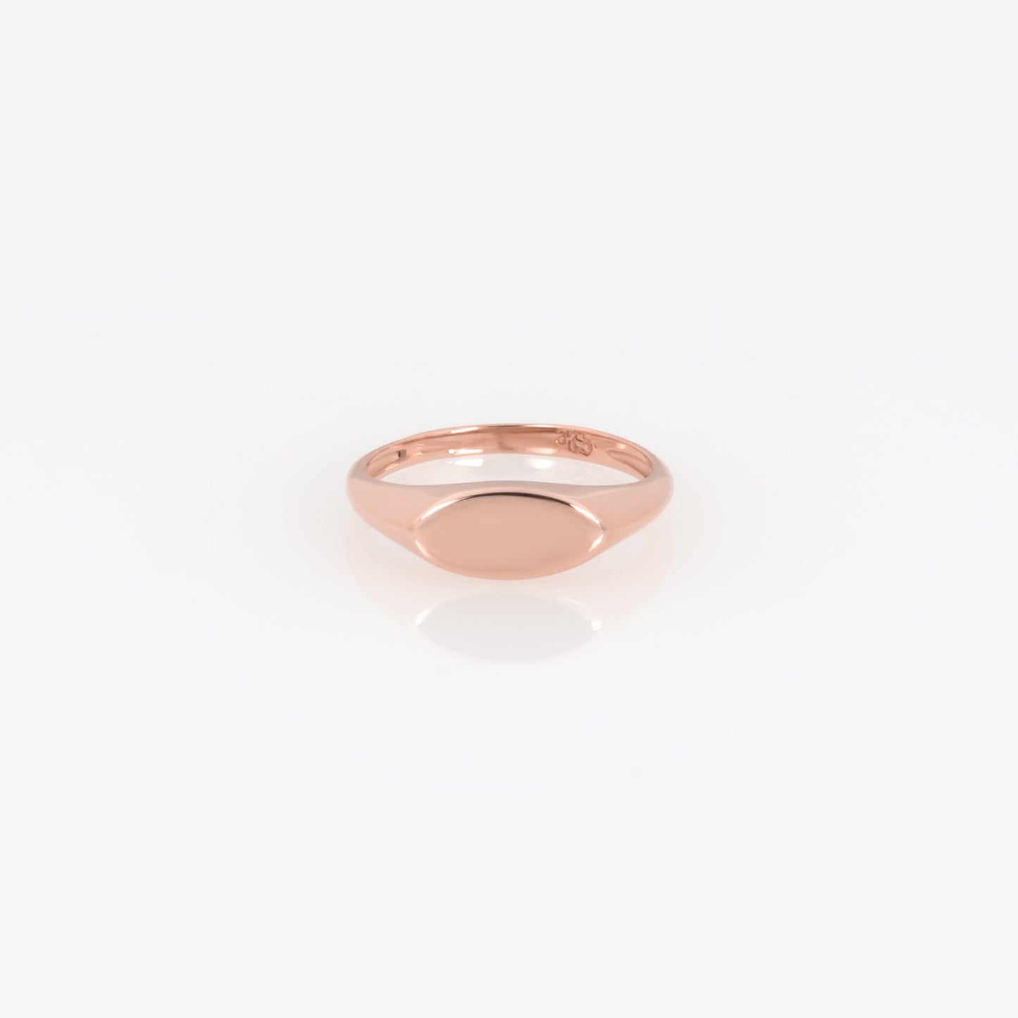 Personalized Signet Oval Ring