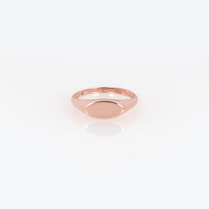 Personalized Signet Oval Ring