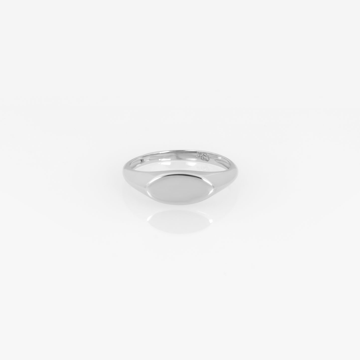 Personalized Signet Oval Ring