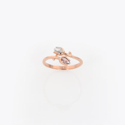 Tulip Flower Bypass Ring