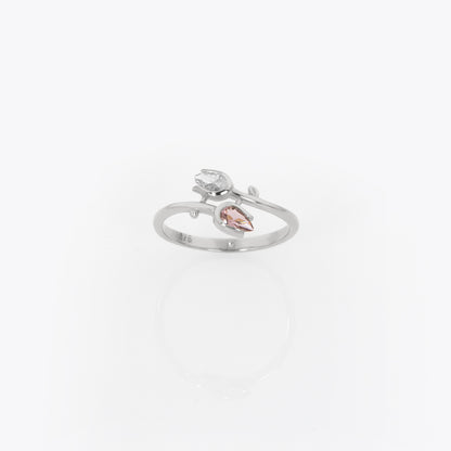 Tulip Flower Bypass Ring