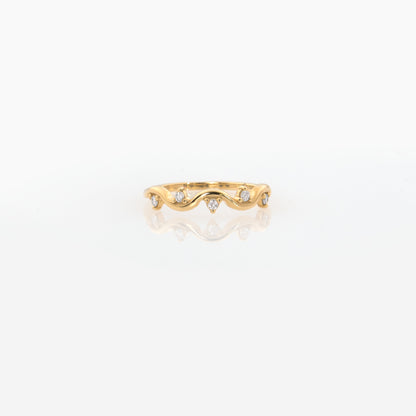 Ocean Wave Diamond Ring