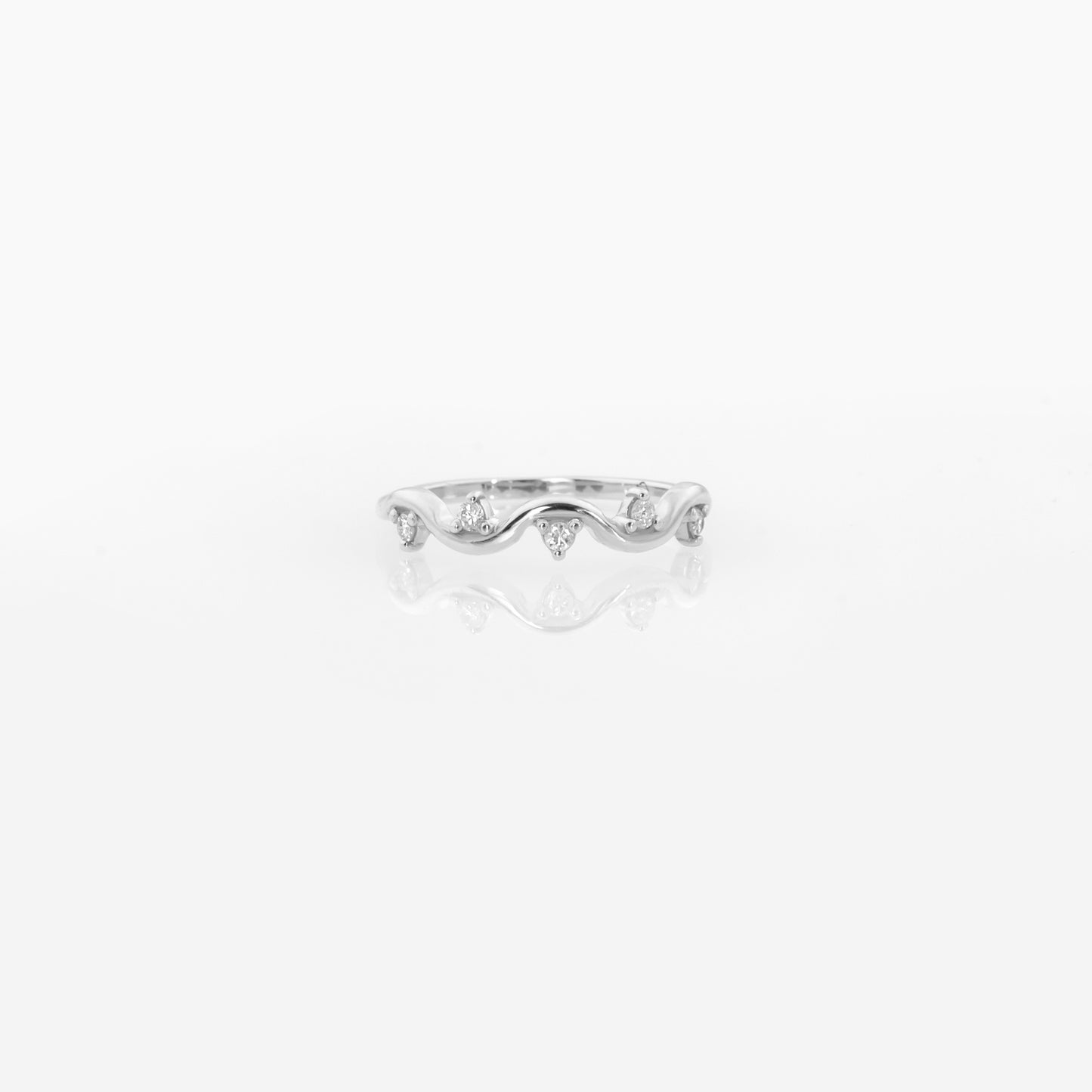Ocean Wave Diamond Ring