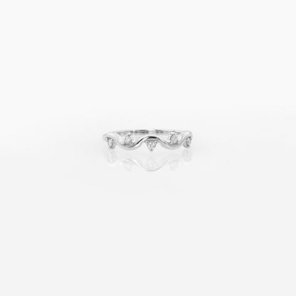 Ocean Wave Diamond Ring