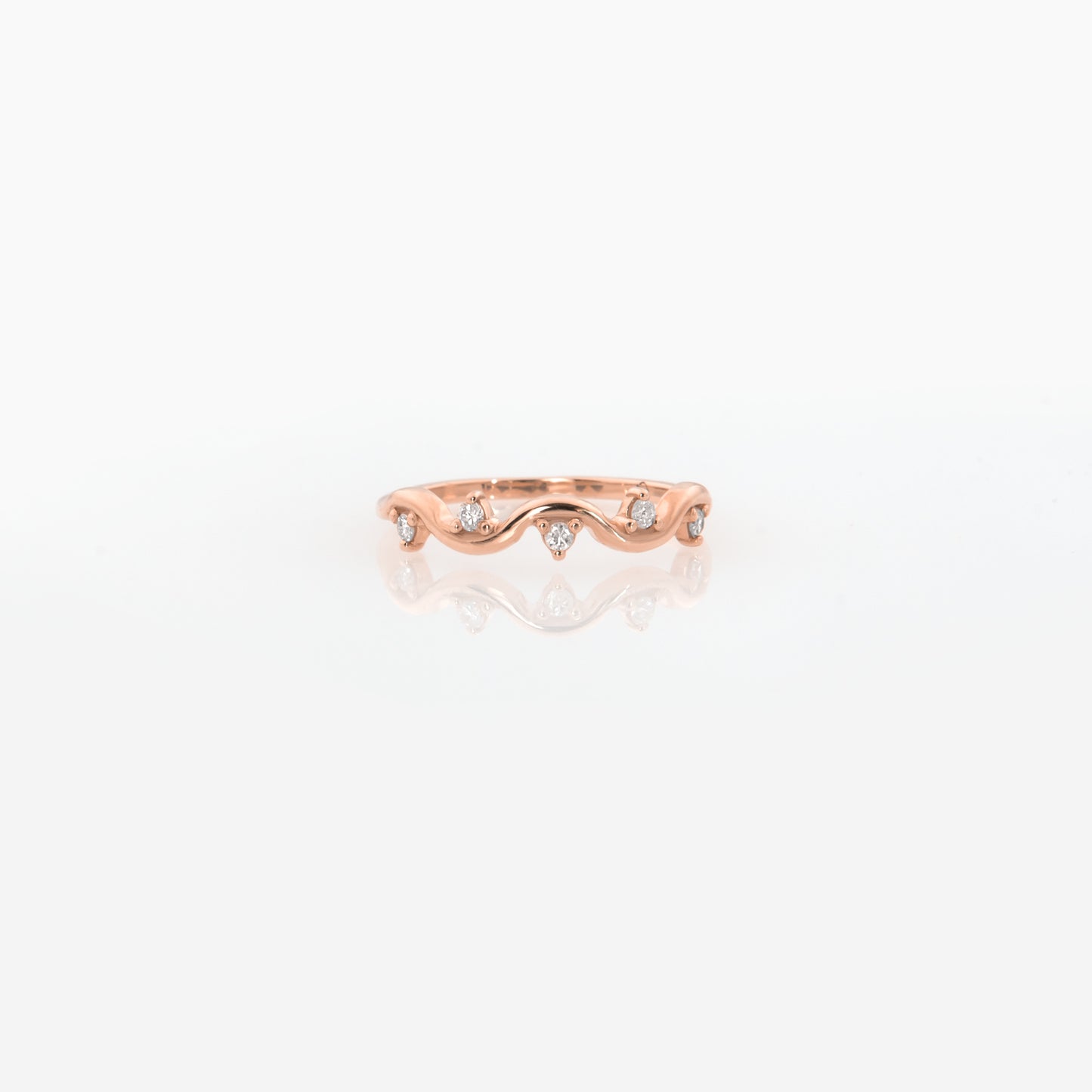 Ocean Wave Diamond Ring