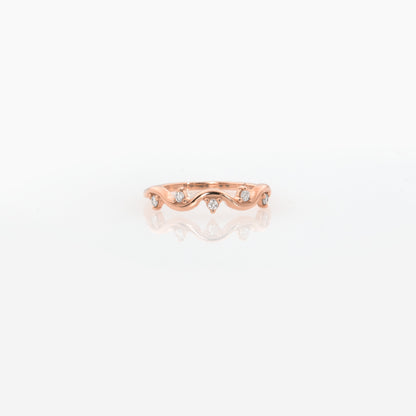 Ocean Wave Diamond Ring