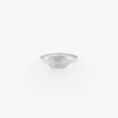 Sunburst Signet Ring